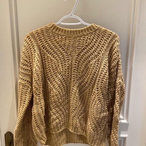 Camel Ballon sleeve knit sweater - Picture 6 of 6